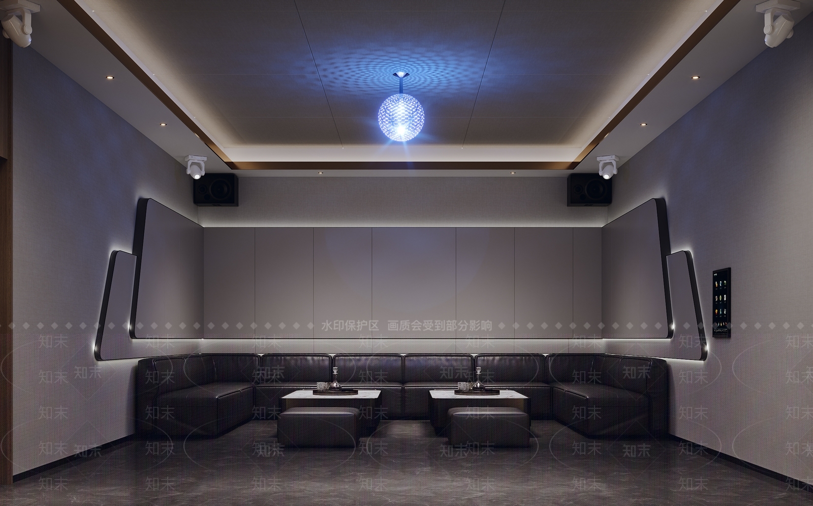 现代KTV包厢3D模型下载【ID:1153939824】