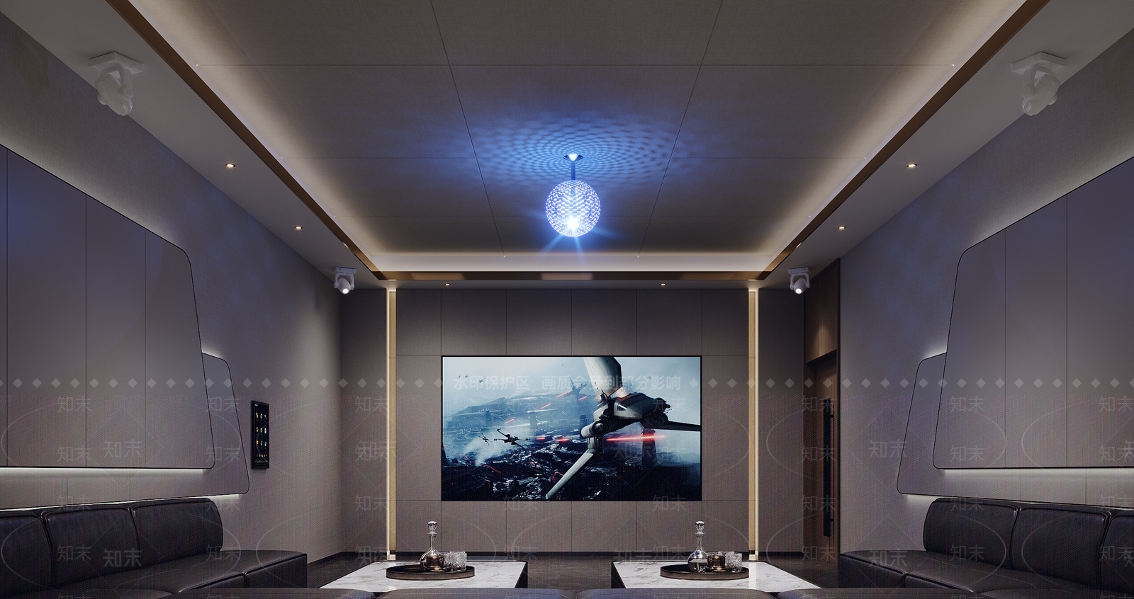 现代KTV包厢3D模型下载【ID:1153939824】