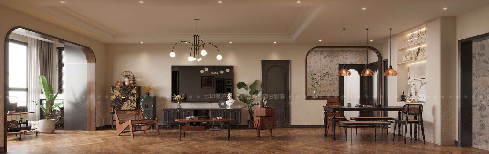 法式阳台3D模型下载【ID:1214313027】