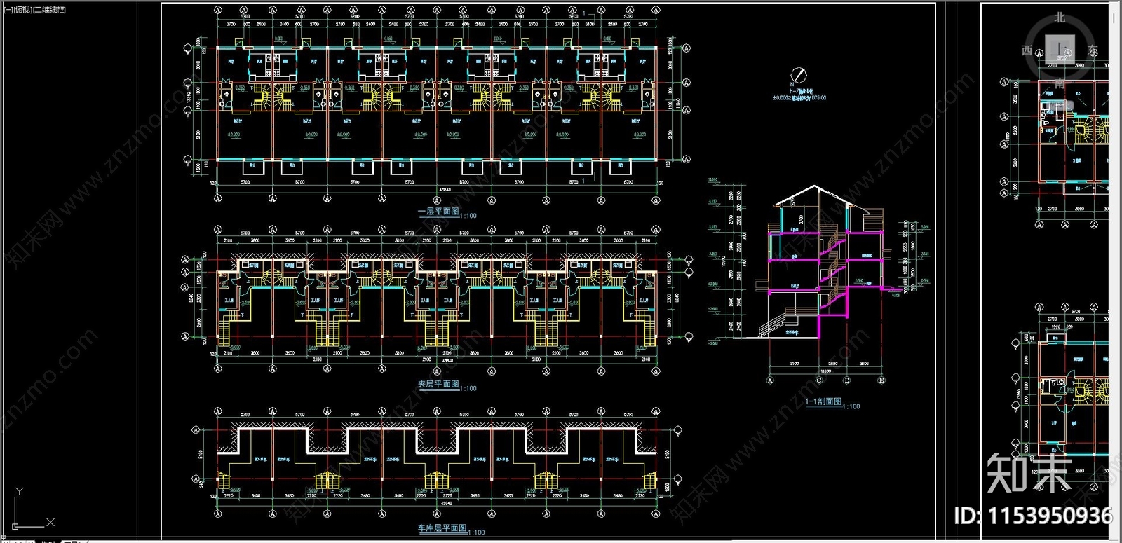 住宅区建筑施工图下载【ID:1153950936】