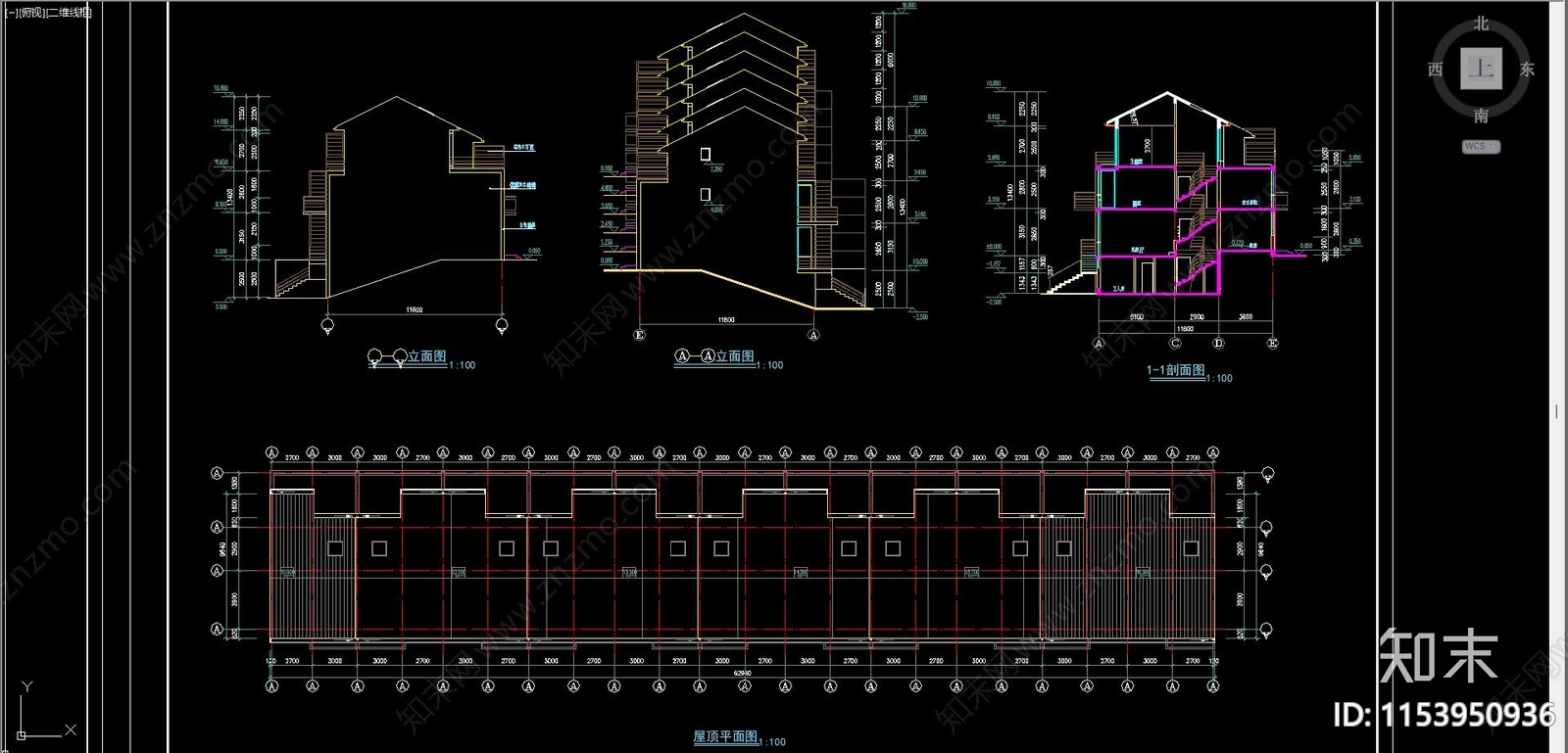 住宅区建筑施工图下载【ID:1153950936】