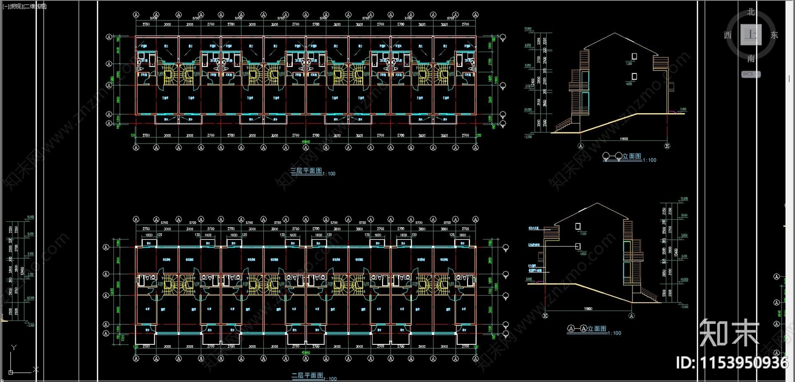 住宅区建筑施工图下载【ID:1153950936】