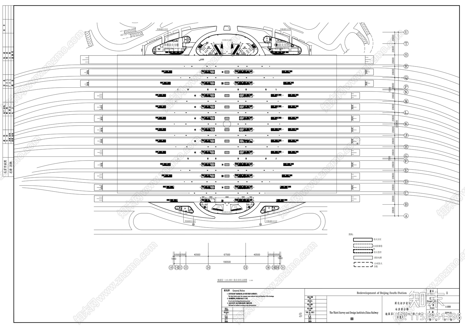 火车站cad施工图下载【ID:1153951396】
