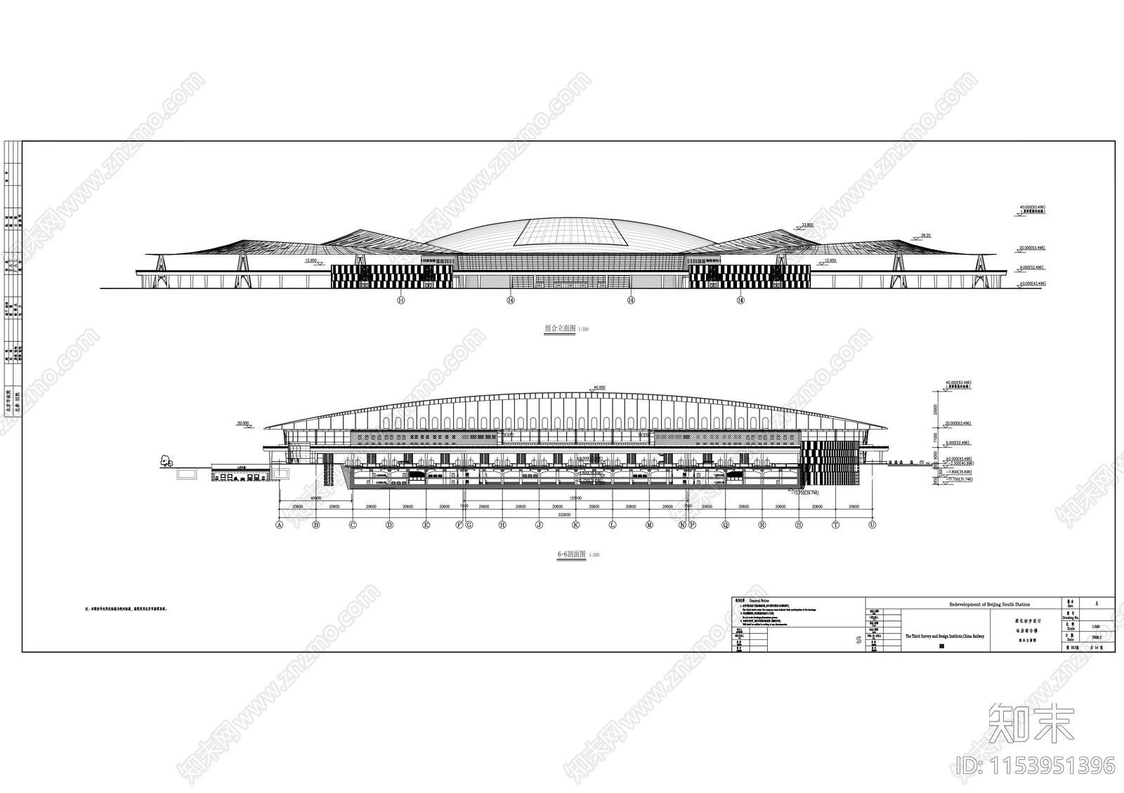 火车站cad施工图下载【ID:1153951396】