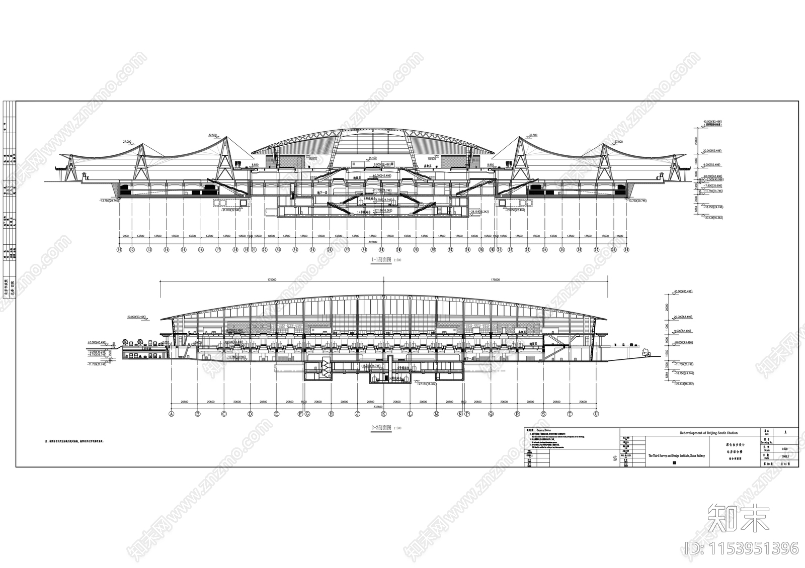火车站cad施工图下载【ID:1153951396】