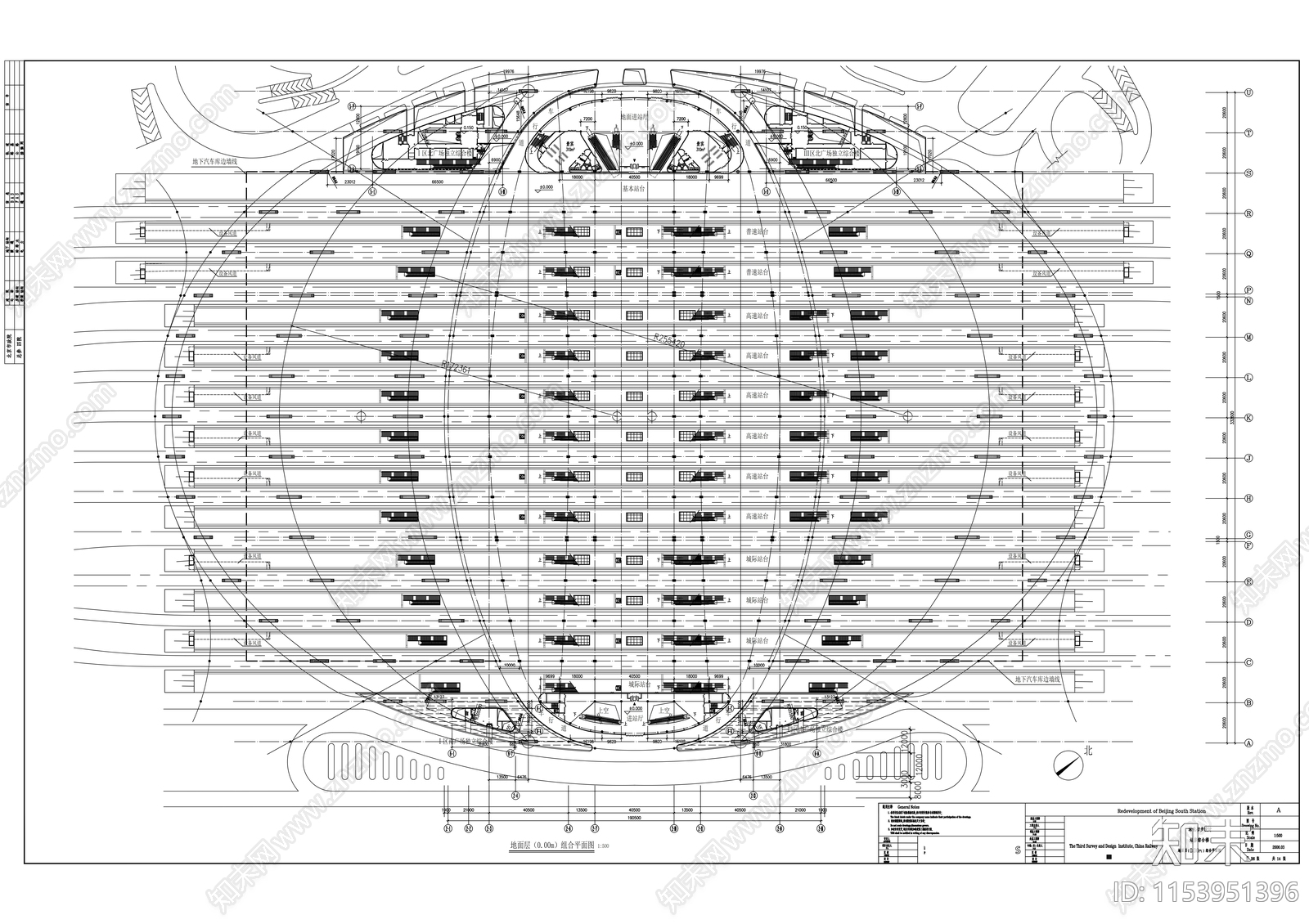 火车站cad施工图下载【ID:1153951396】