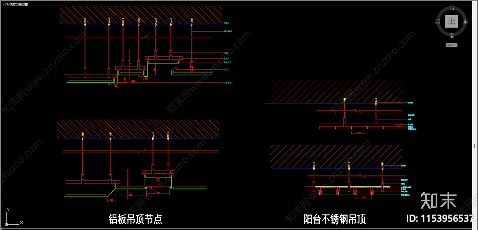 衣柜cad施工图下载【ID:1153956537】