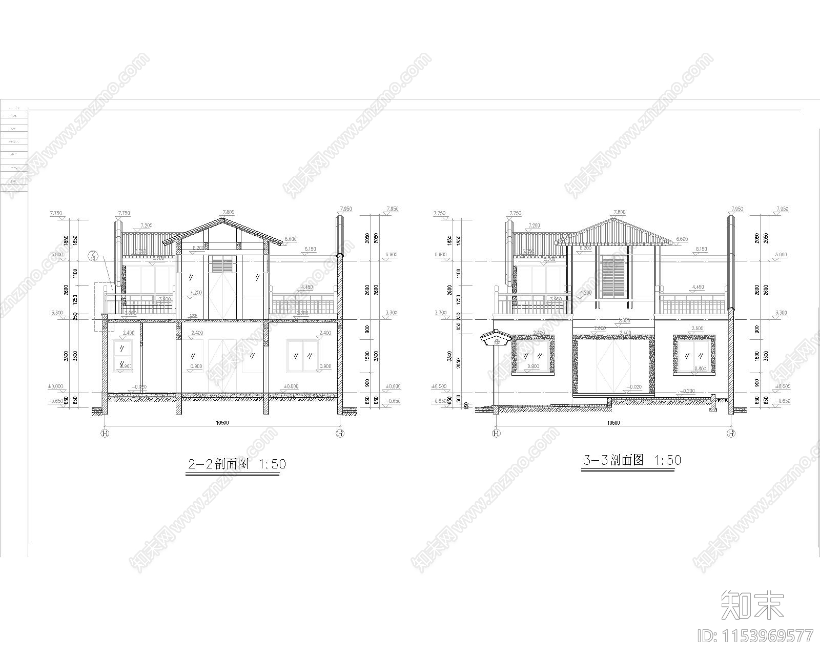 北京四合院建筑CAD施工图下载【ID:1153969577】