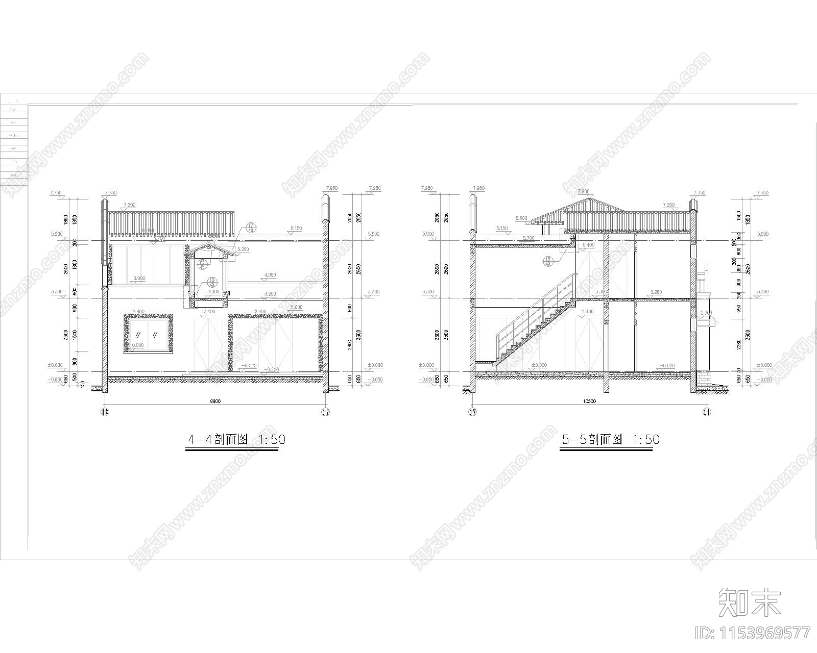 北京四合院建筑CAD施工图下载【ID:1153969577】