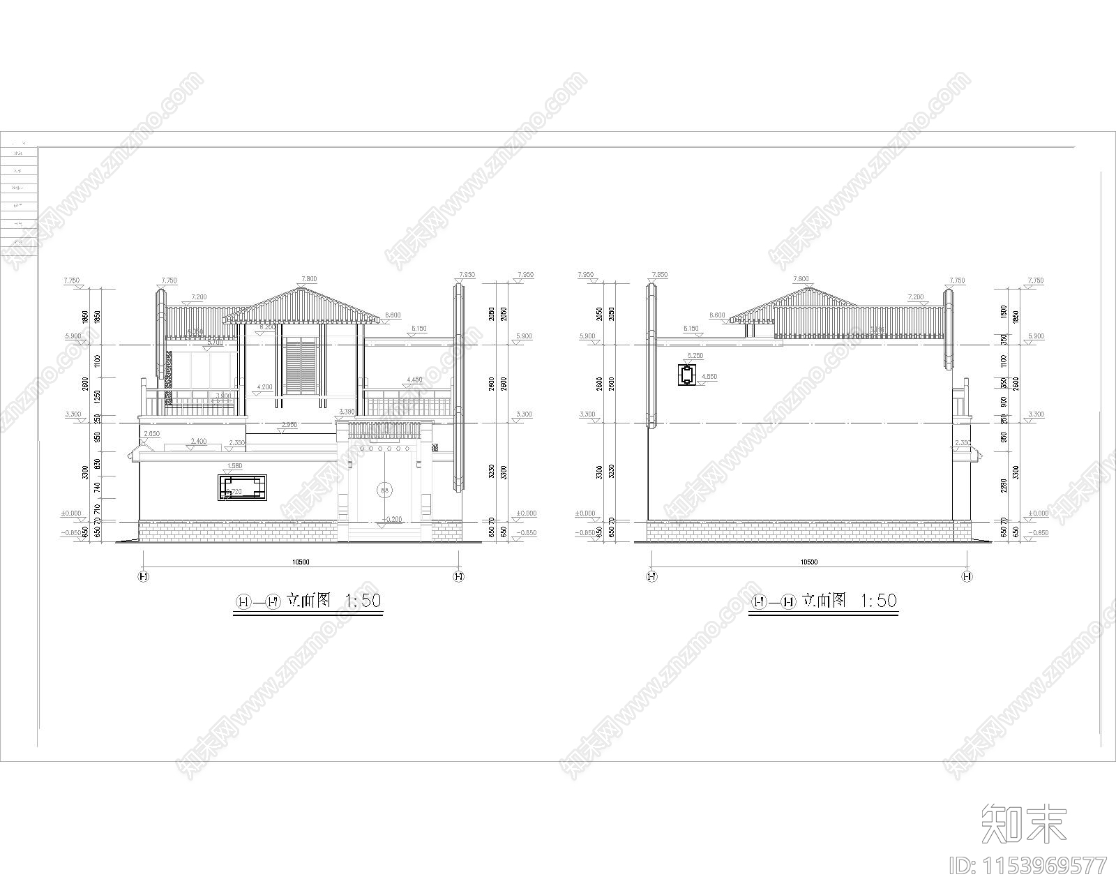 北京四合院建筑CAD施工图下载【ID:1153969577】