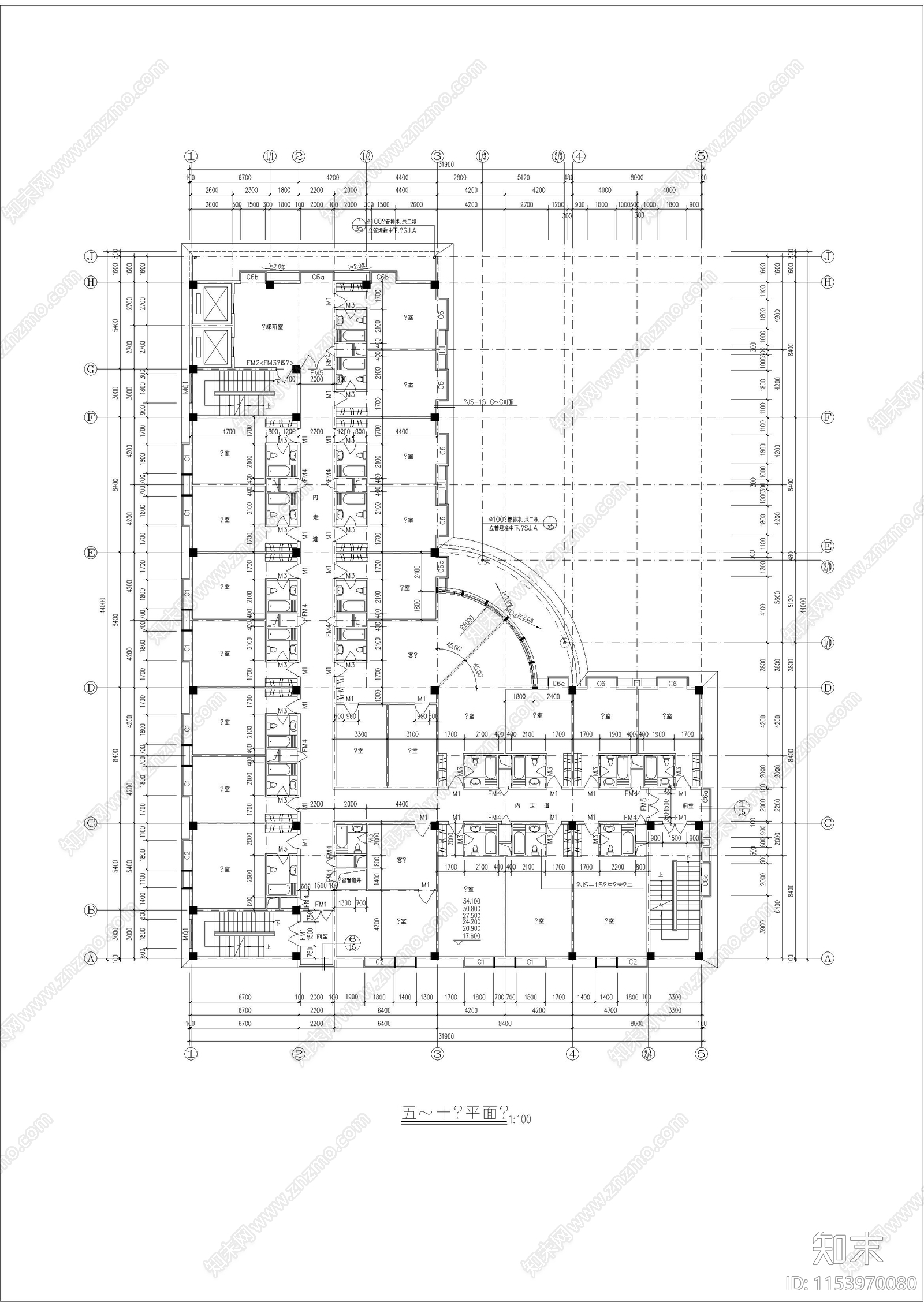 欧式古典cad施工图下载【ID:1153970080】