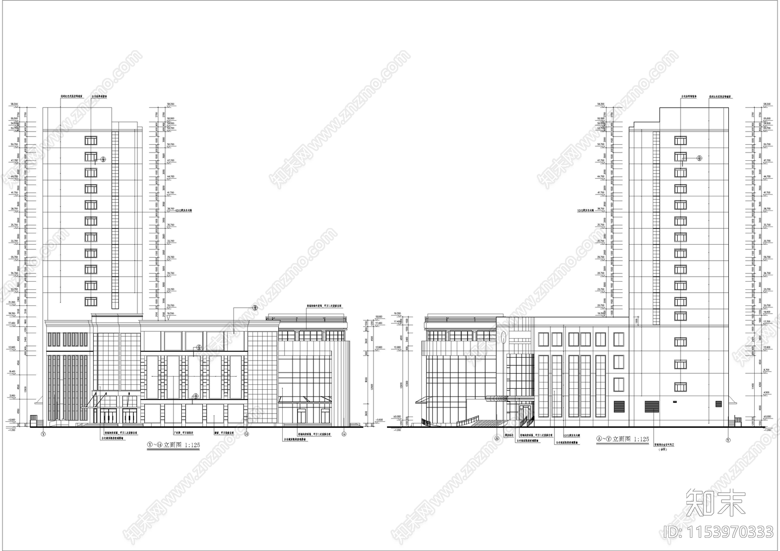 开原酒店建cad施工图下载【ID:1153970333】