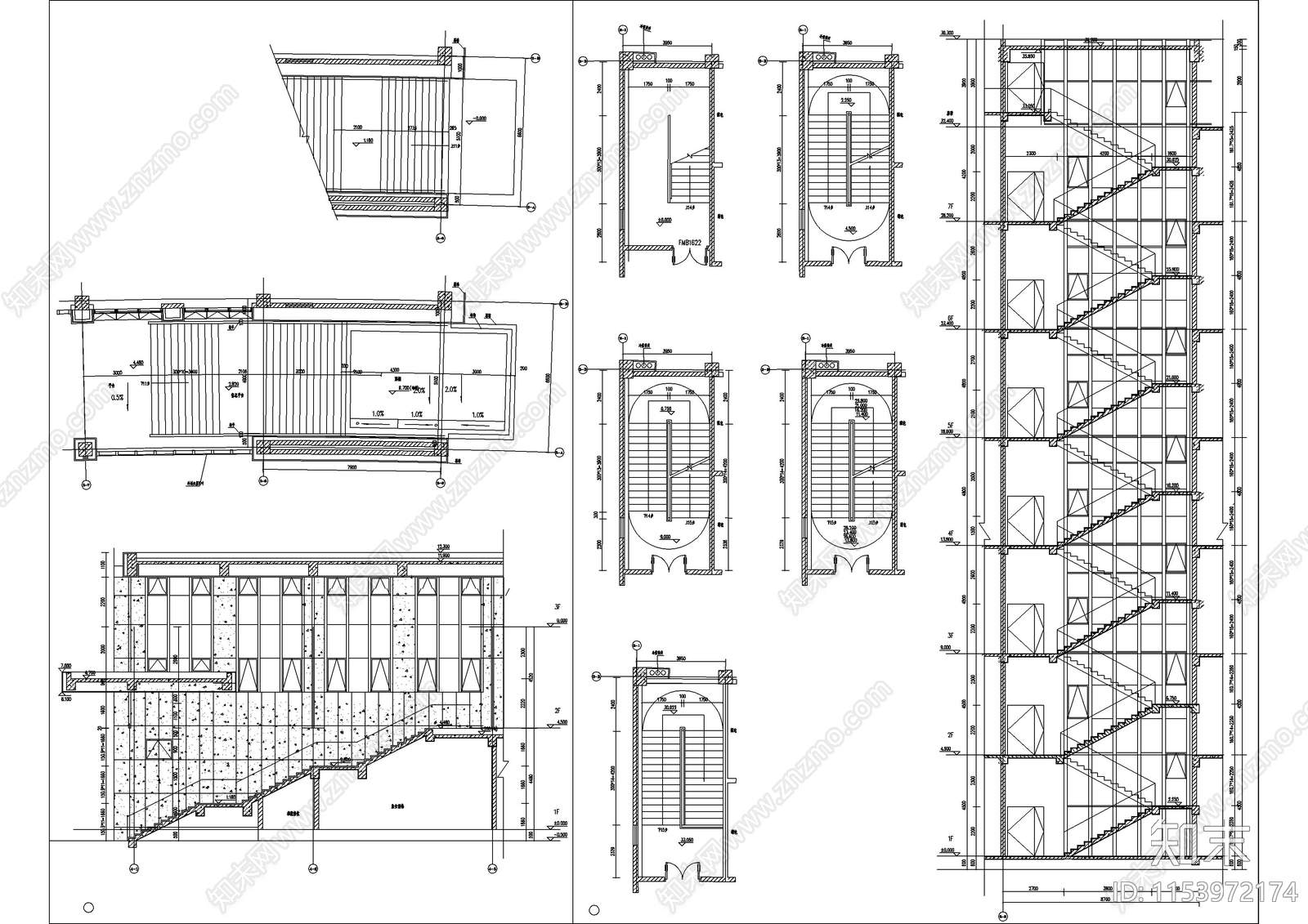 市科技馆建筑cad施工图下载【ID:1153972174】