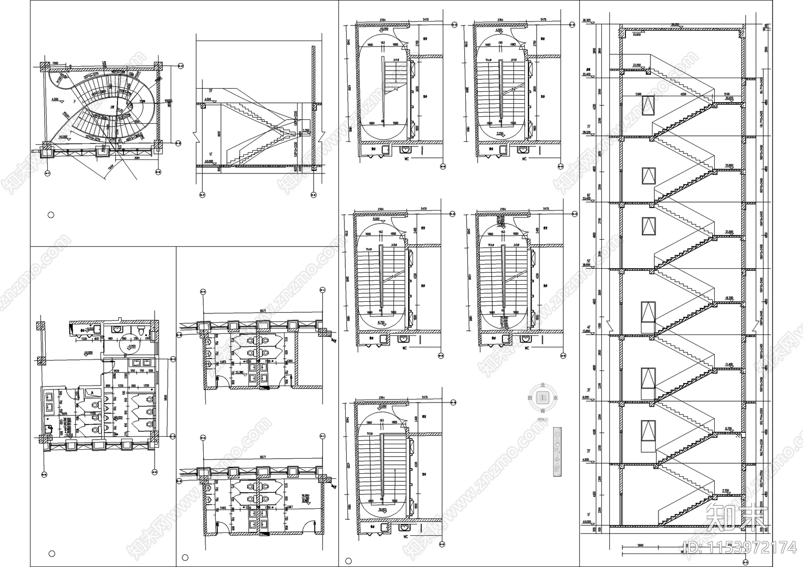 市科技馆建筑cad施工图下载【ID:1153972174】