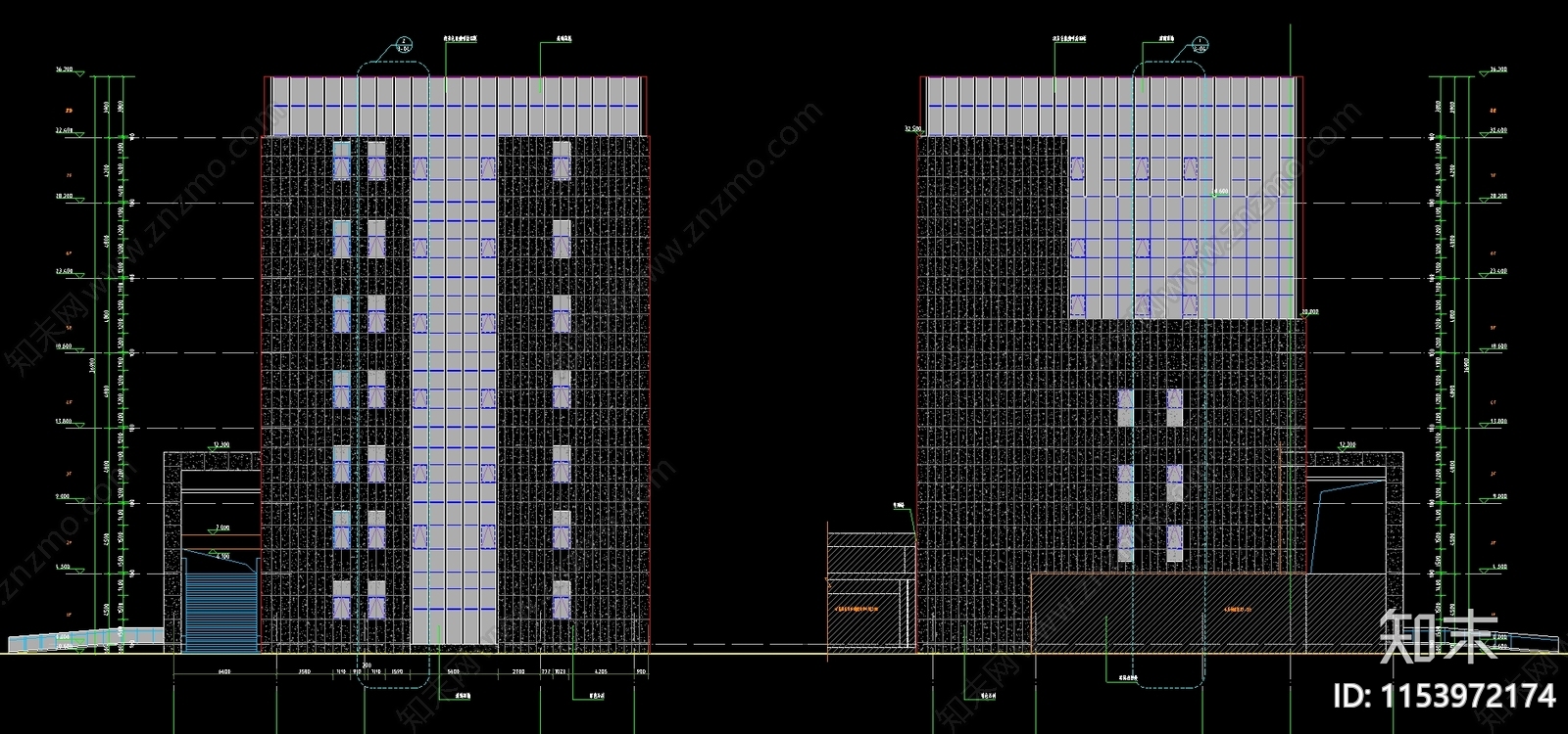 市科技馆建筑cad施工图下载【ID:1153972174】