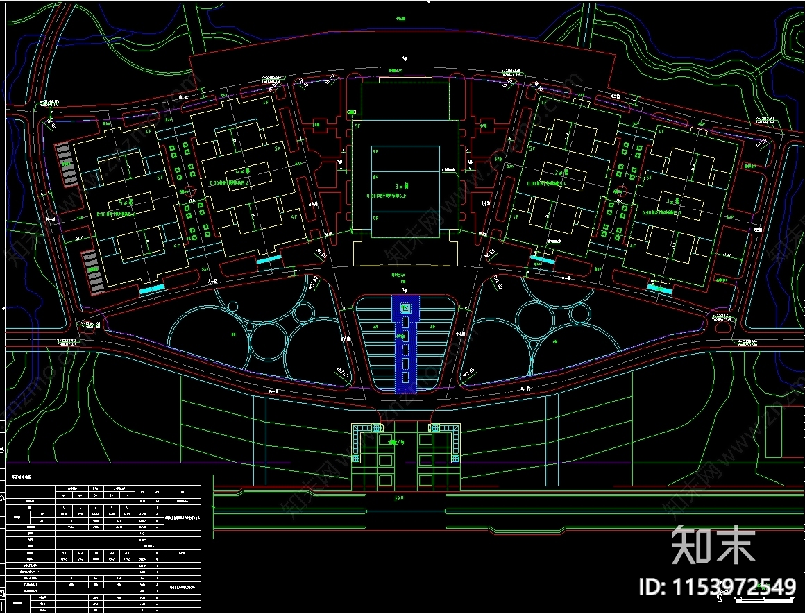 大学翔安校区cad施工图下载【ID:1153972549】