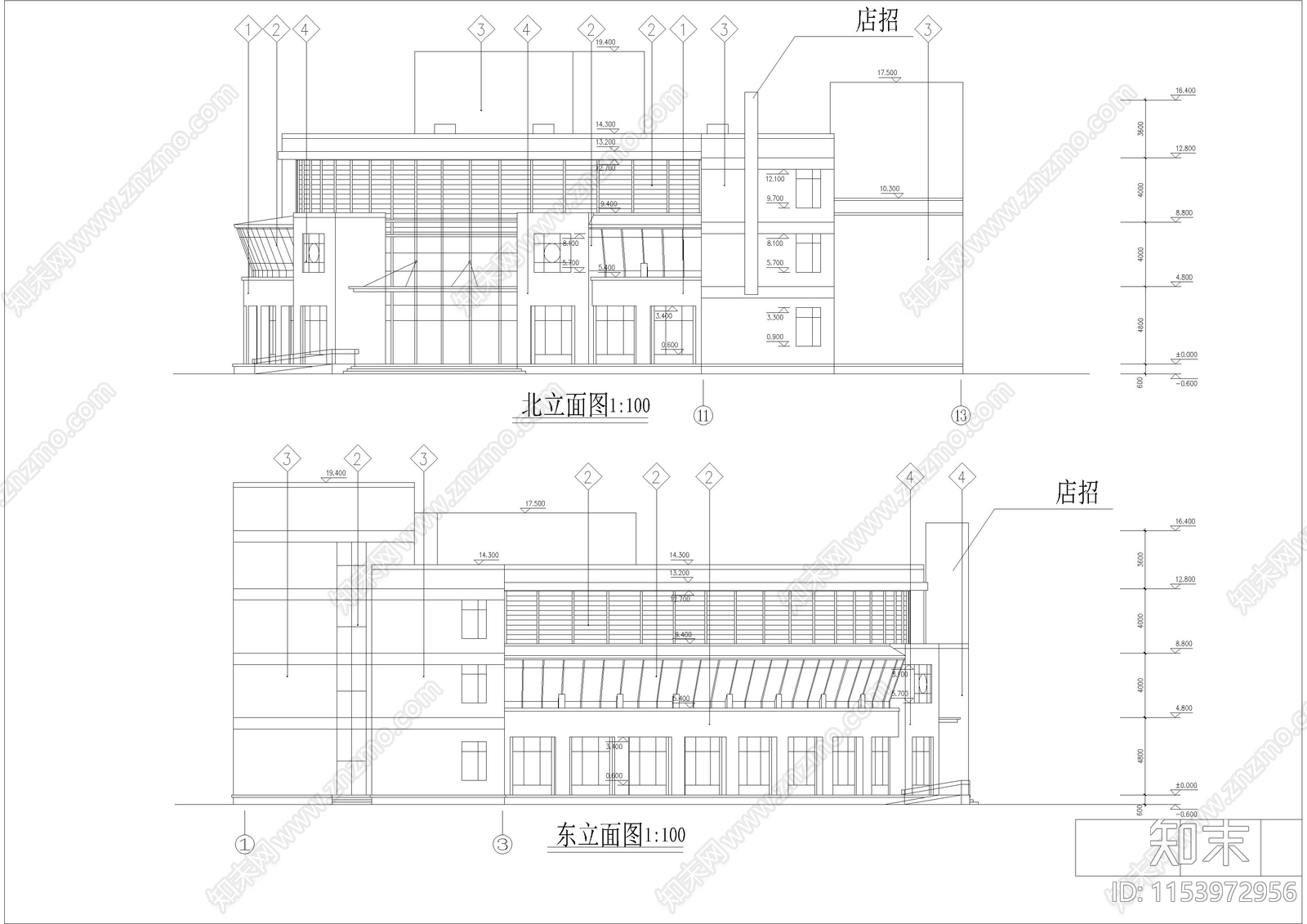 县级新酒店cad施工图下载【ID:1153972956】