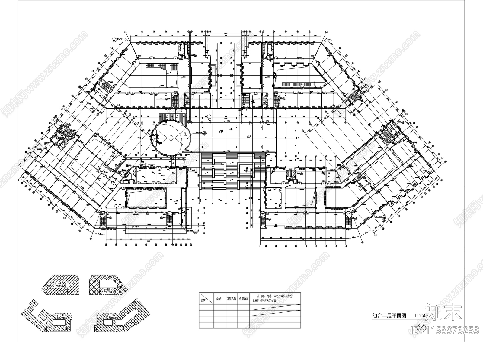 大学石油科技中心cad施工图下载【ID:1153973253】