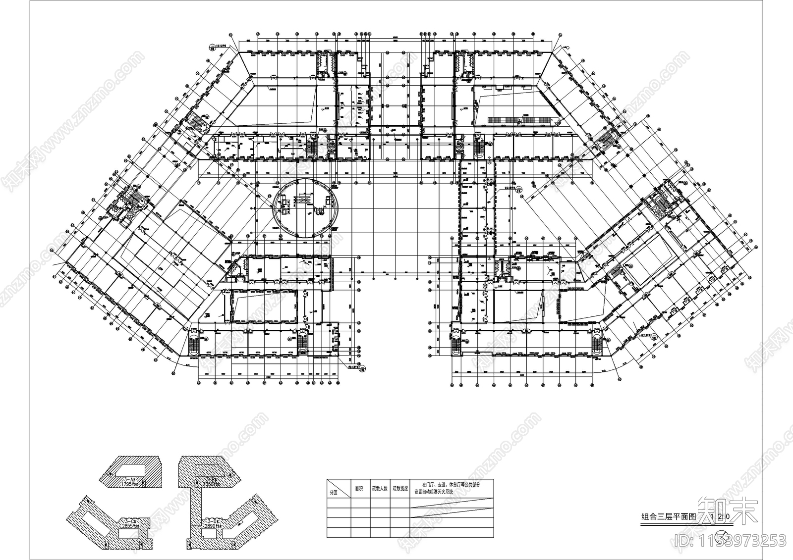 大学石油科技中心cad施工图下载【ID:1153973253】