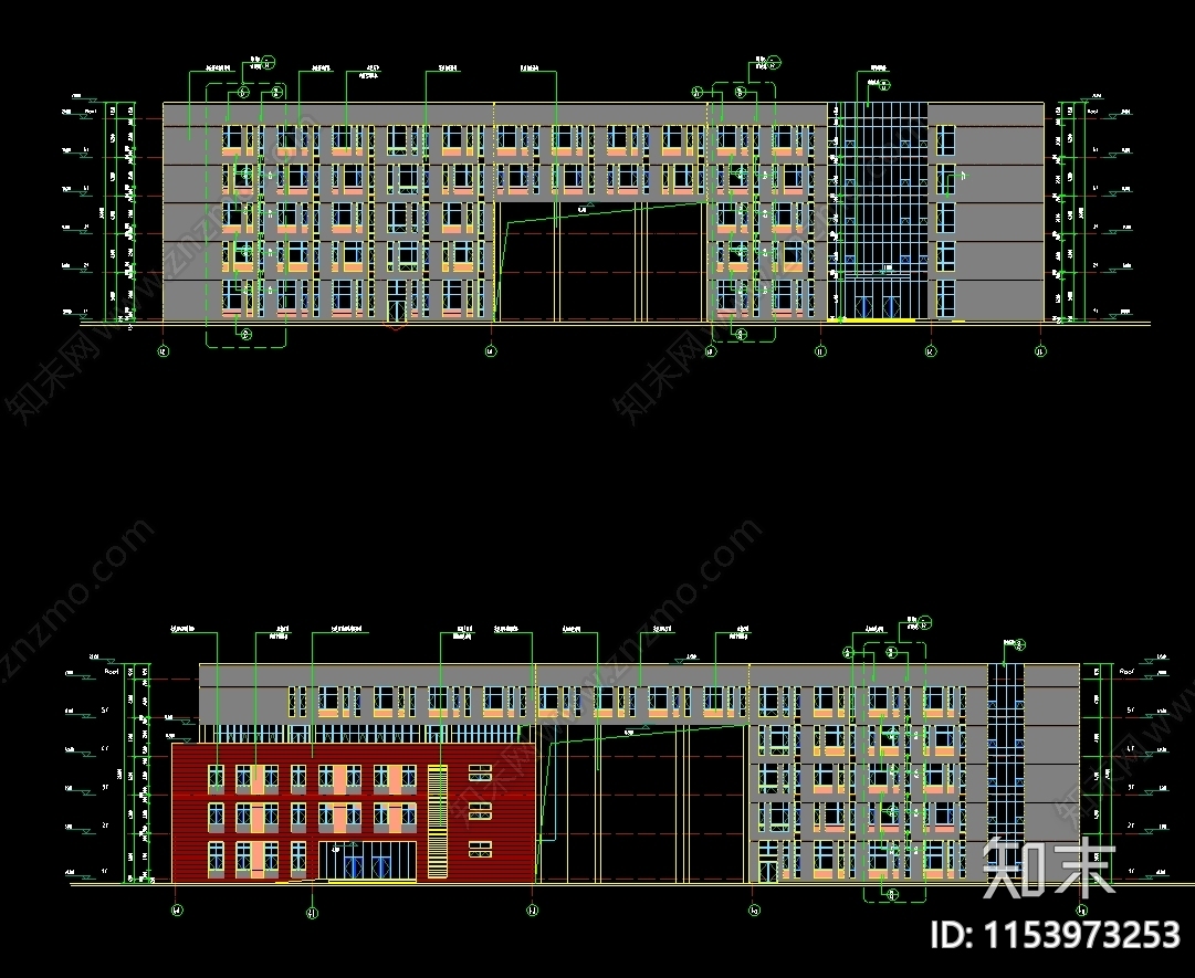 大学石油科技中心cad施工图下载【ID:1153973253】