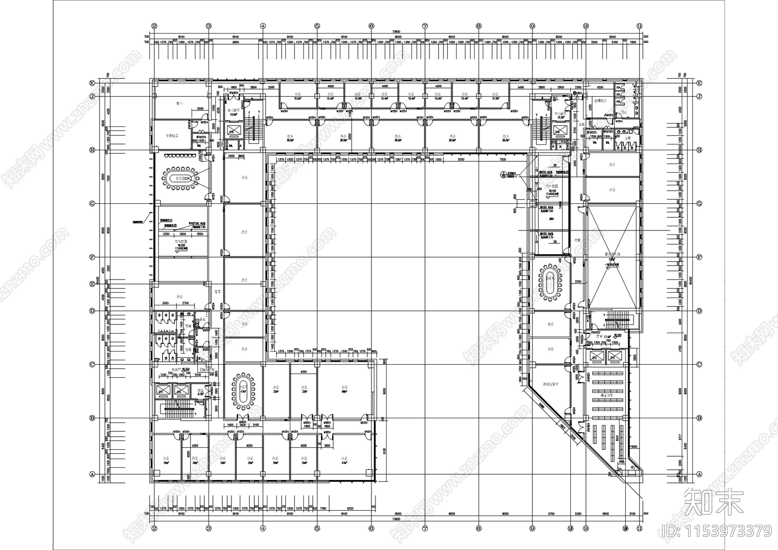 科学研究院科技办公楼成套全专业CAcad施工图下载【ID:1153973379】