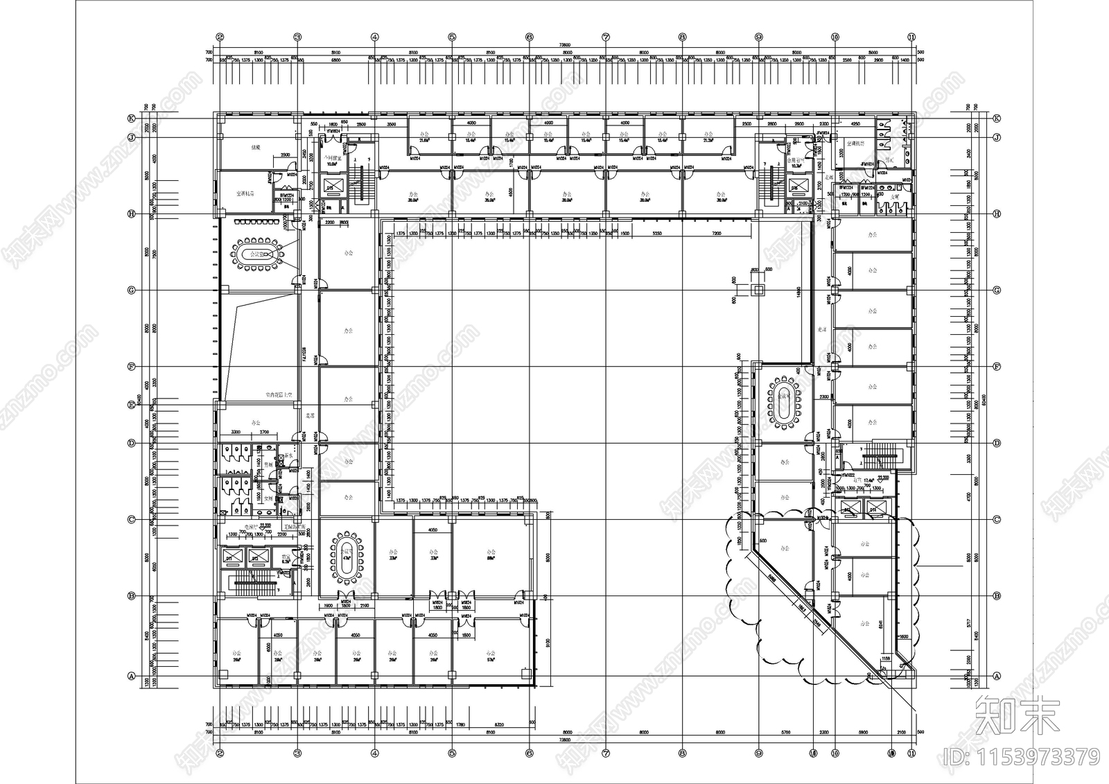 科学研究院科技办公楼成套全专业CAcad施工图下载【ID:1153973379】