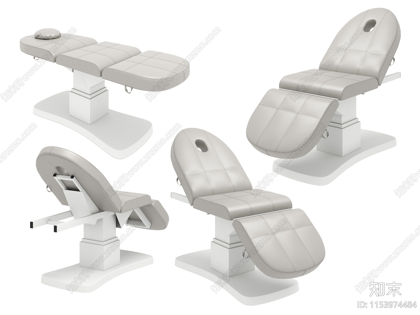 现代美容院按摩床3D模型下载【ID:1153974484】