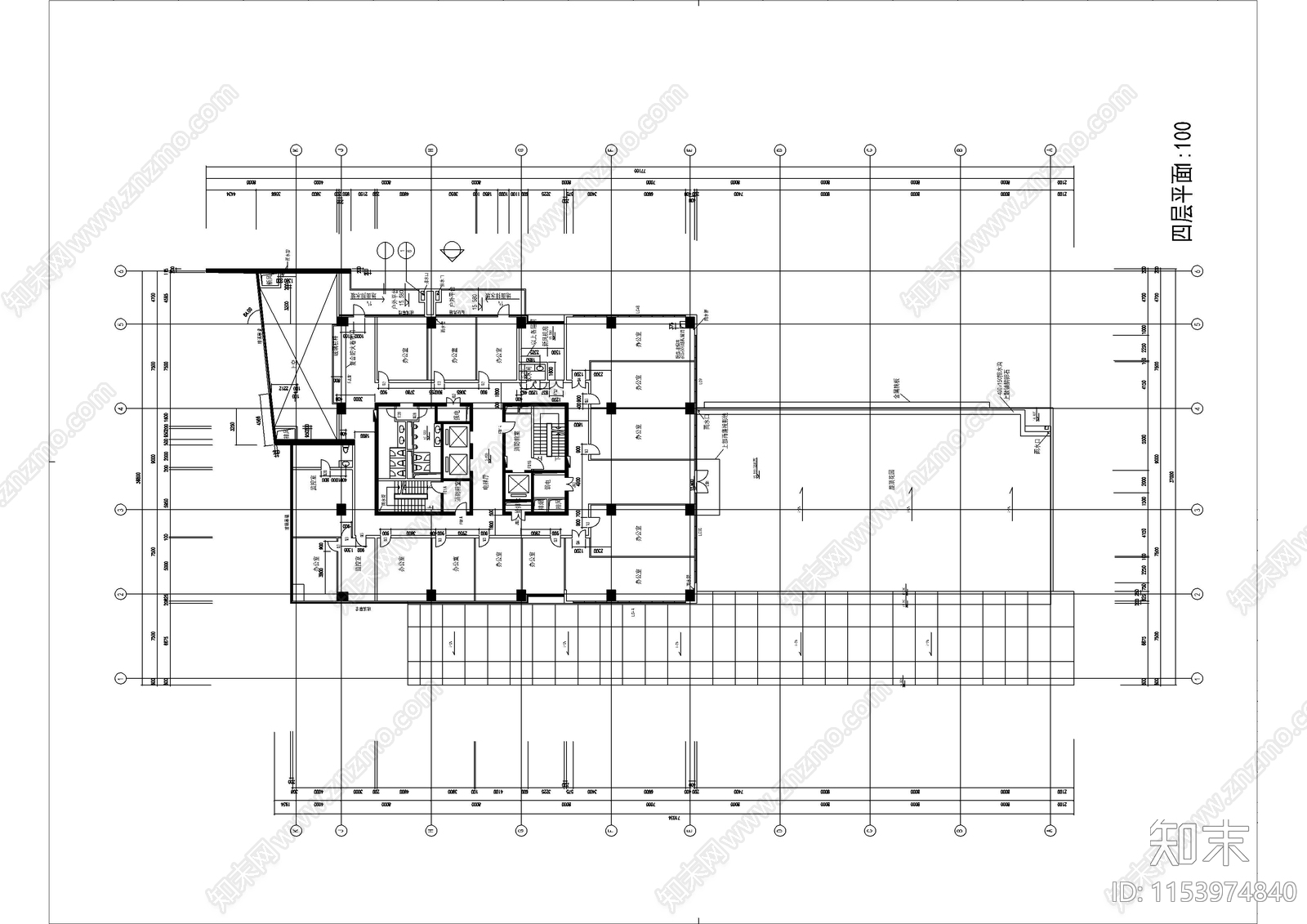 工商银行建筑CADcad施工图下载【ID:1153974840】