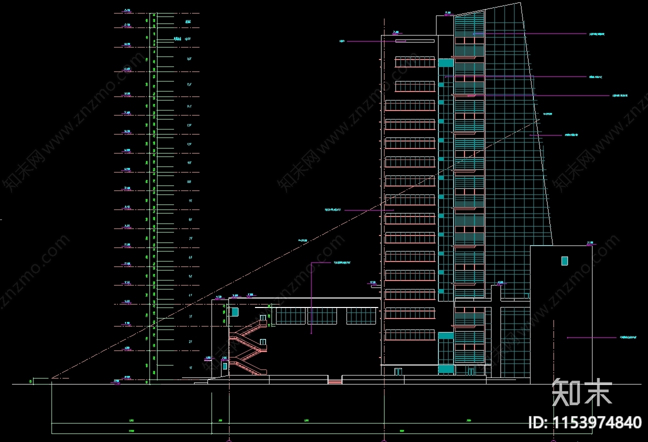 工商银行建筑CADcad施工图下载【ID:1153974840】