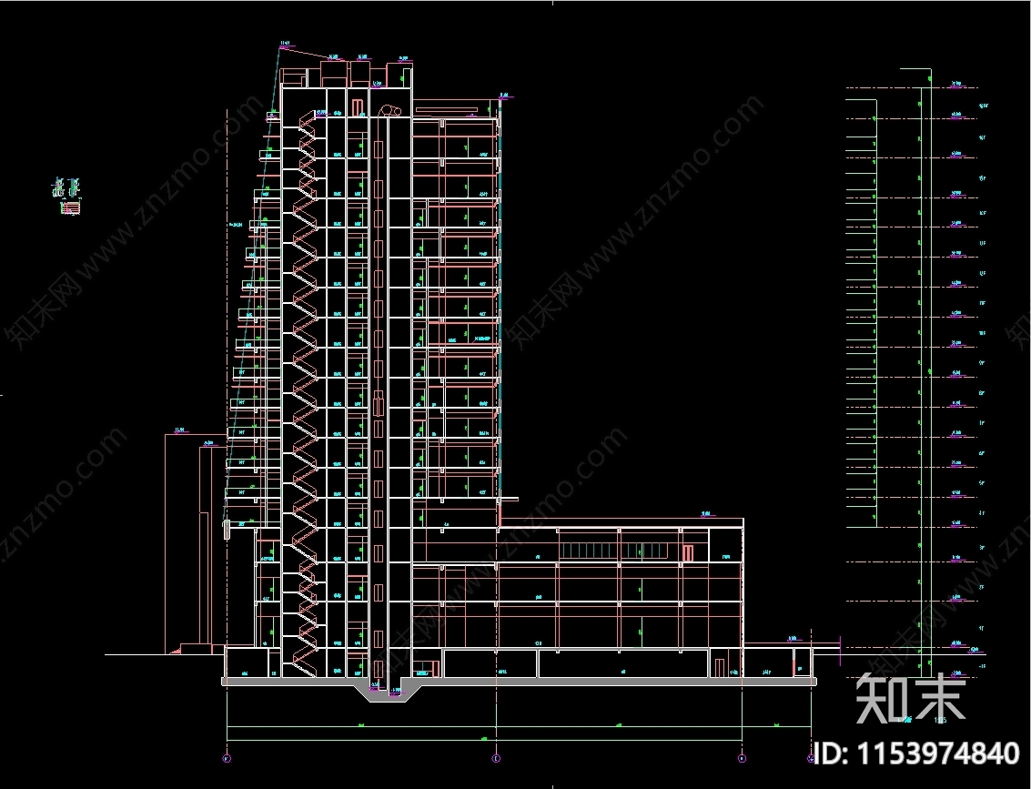 工商银行建筑CADcad施工图下载【ID:1153974840】