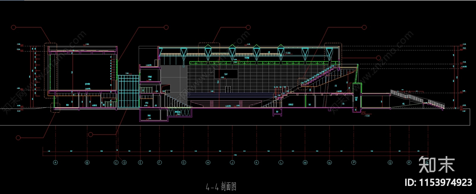 大学体育馆建筑施工图下载【ID:1153974923】