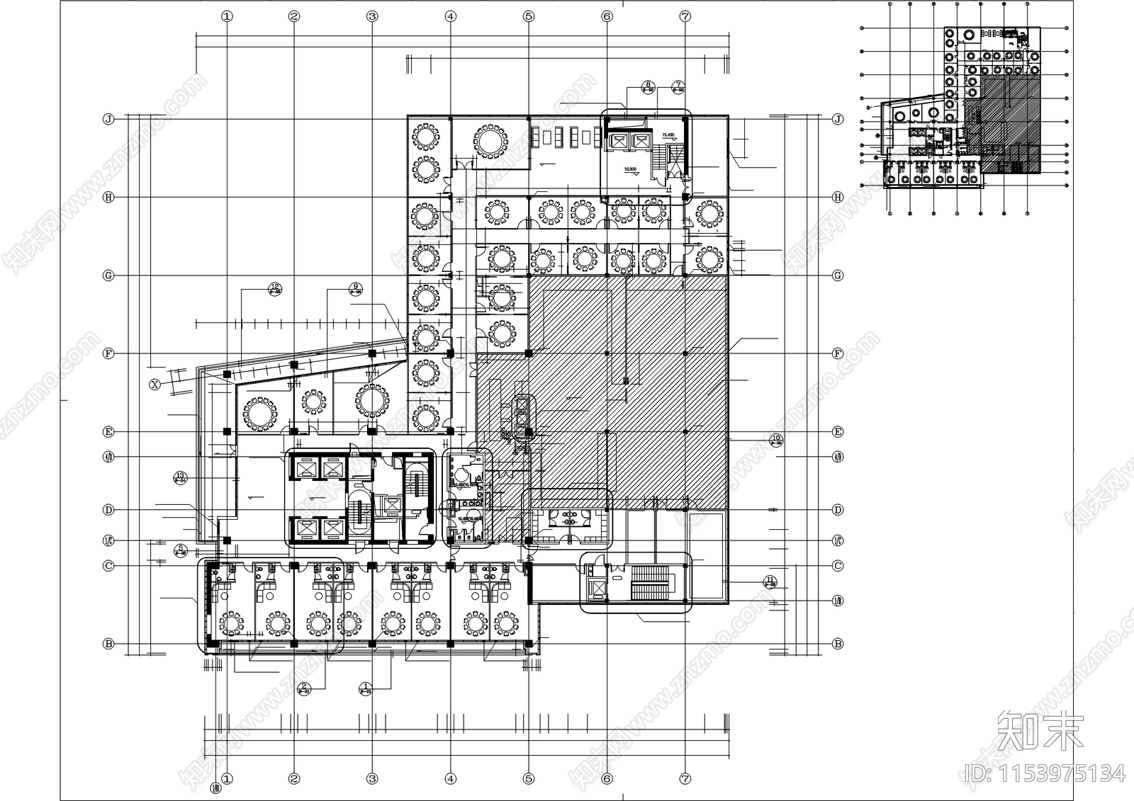 办公大厦CADcad施工图下载【ID:1153975134】