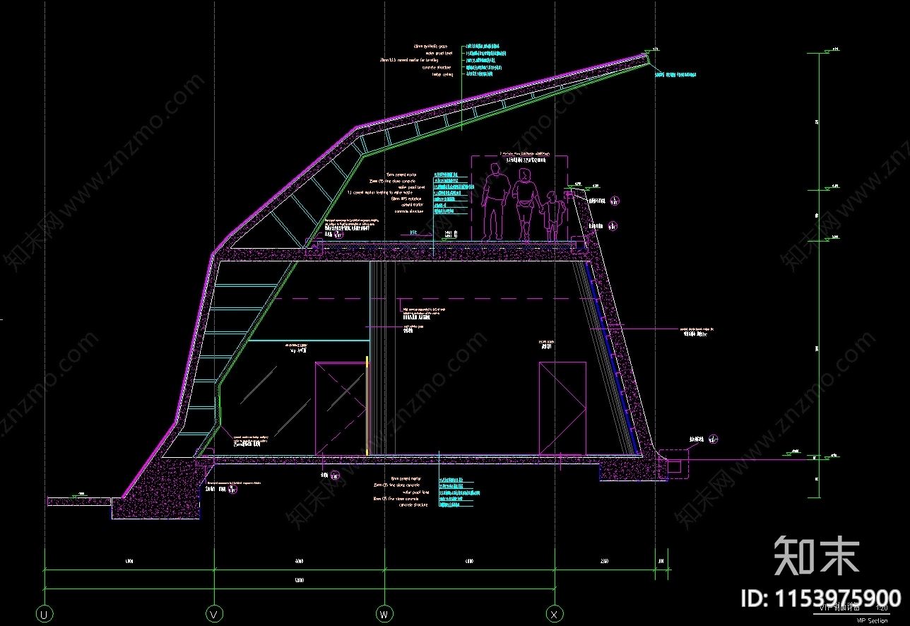 展览馆建筑CADcad施工图下载【ID:1153975900】