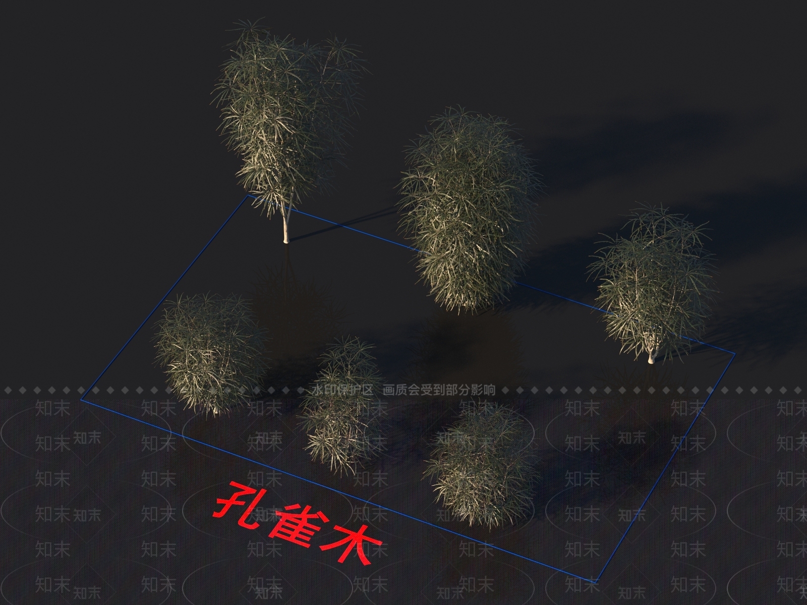 孔雀木3D模型下载【ID:1153979794】