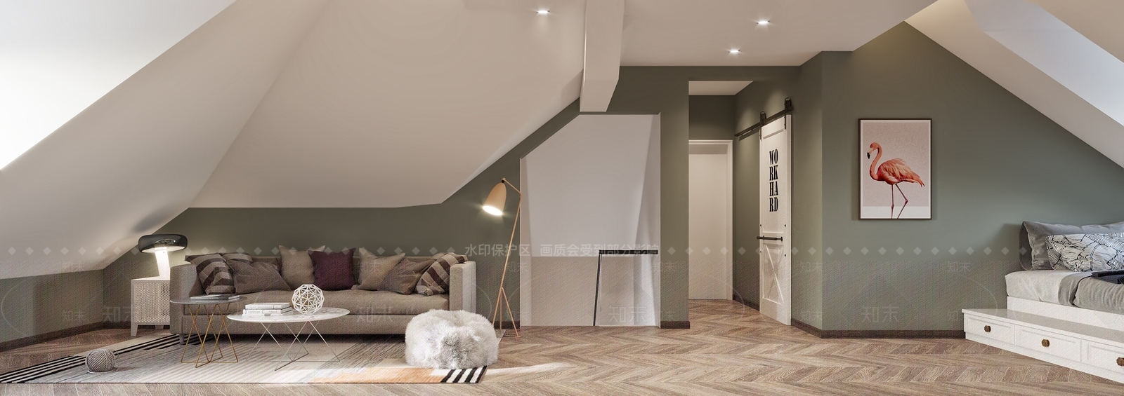 现代单身公寓3D模型下载【ID:1153986075】