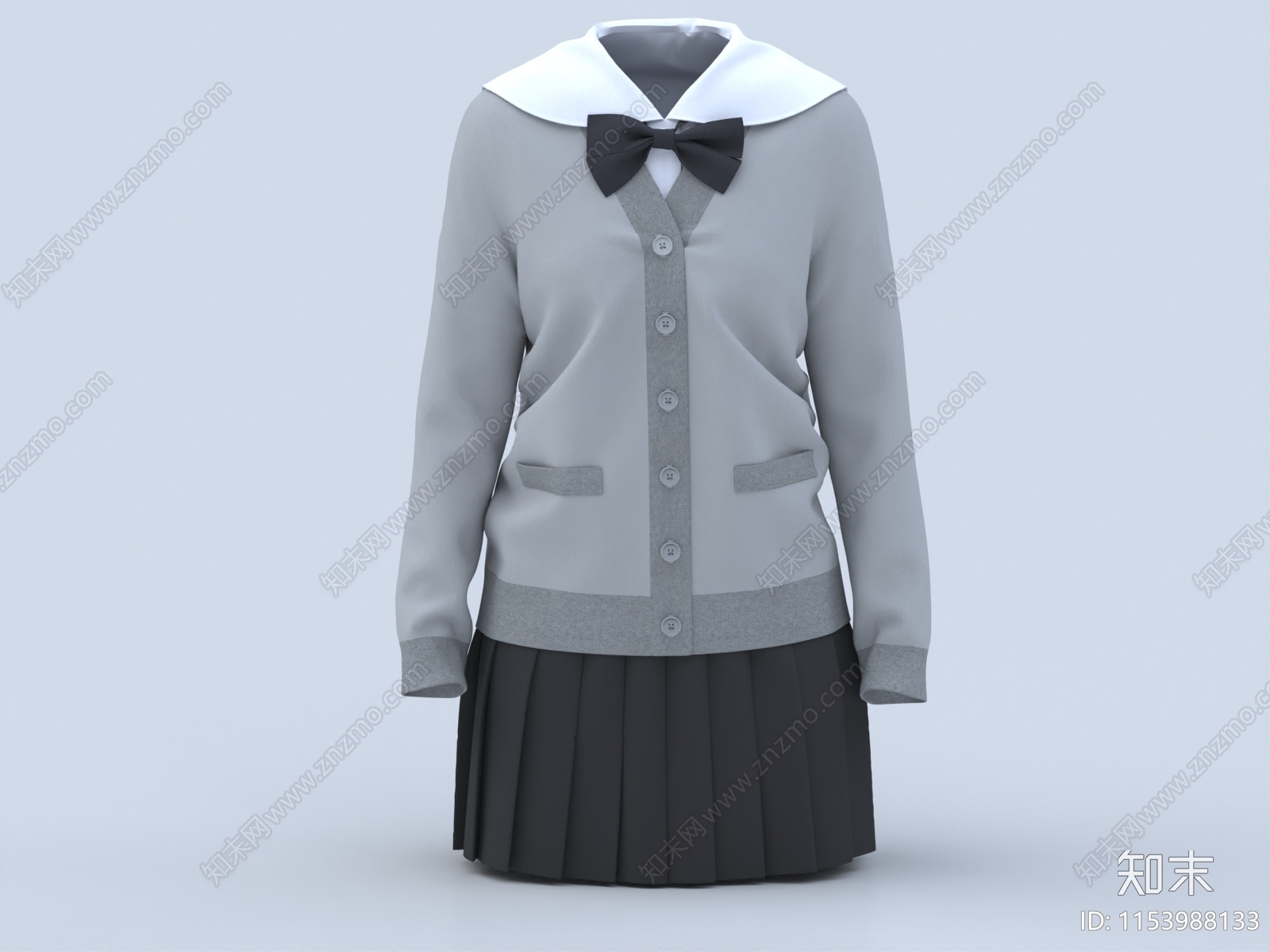 校服3D模型下载【ID:1153988133】