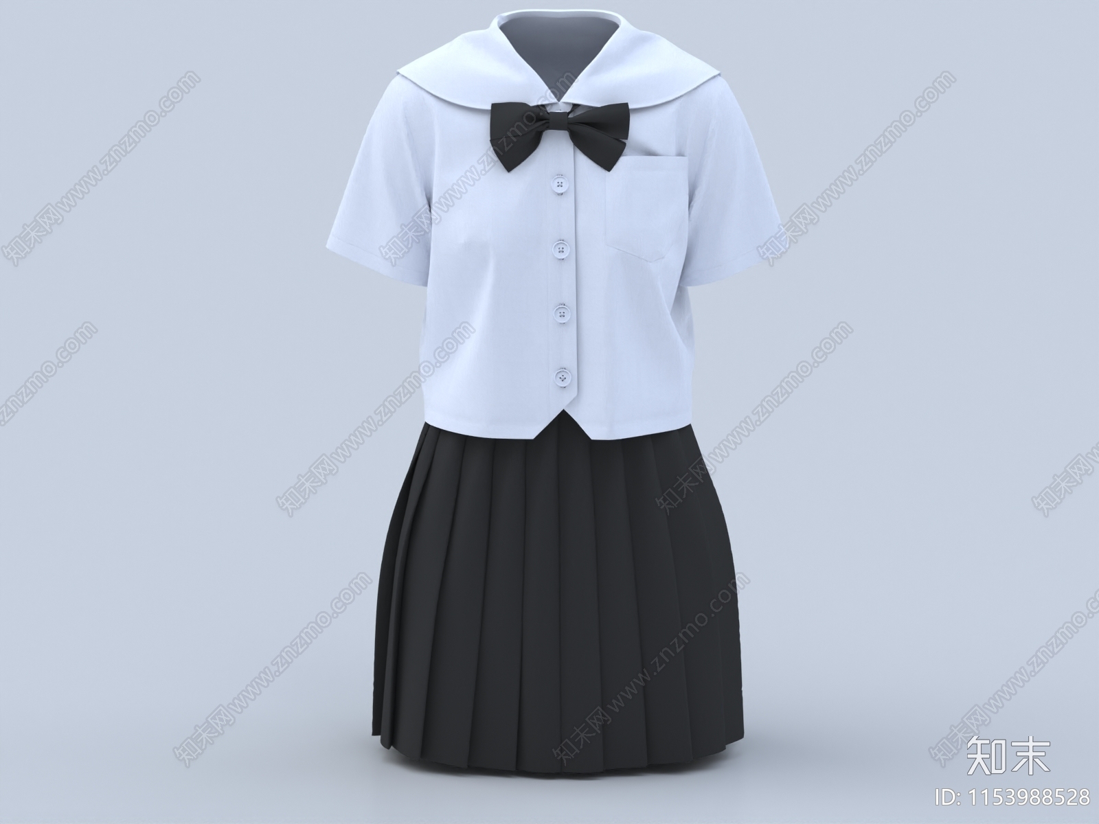 水手服3D模型下载【ID:1153988528】