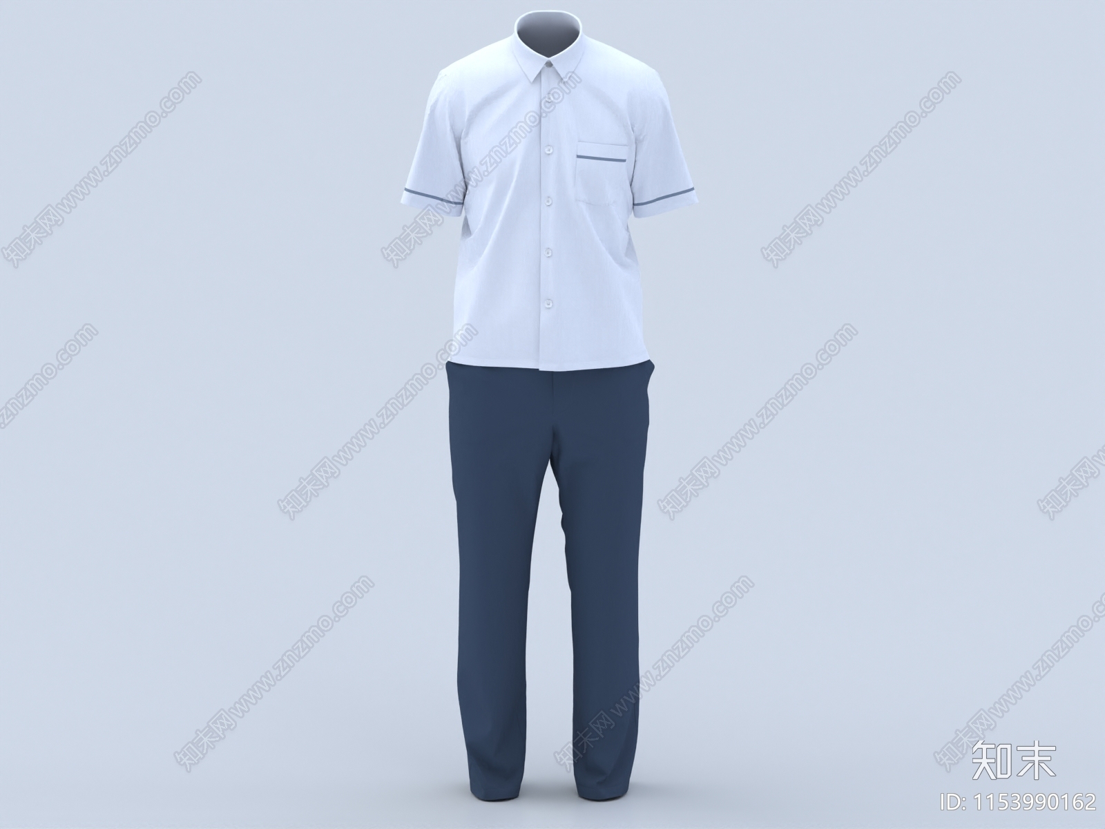 校服3D模型下载【ID:1153990162】