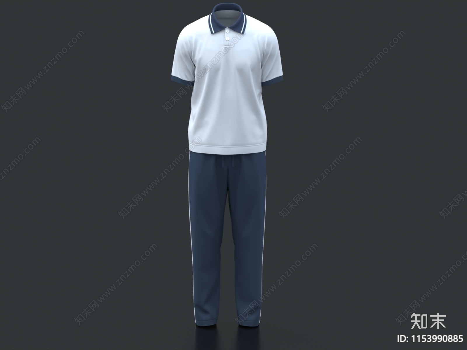 校服3D模型下载【ID:1153990885】