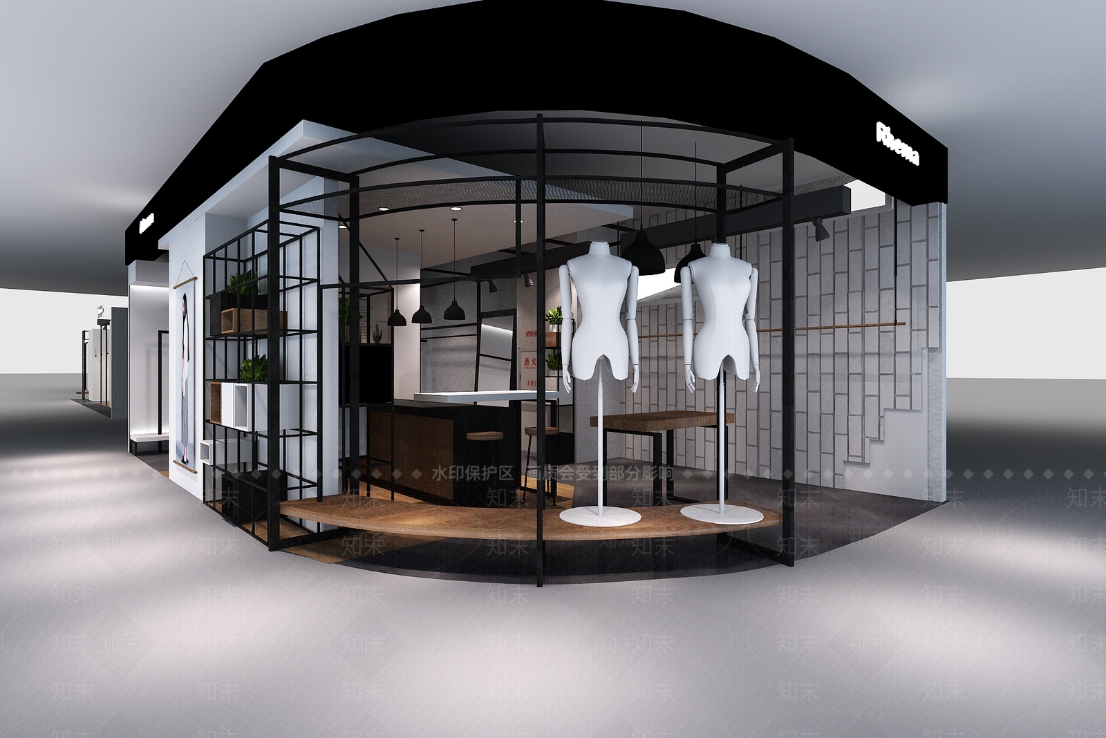 现代女装店3D模型下载【ID:1153999135】