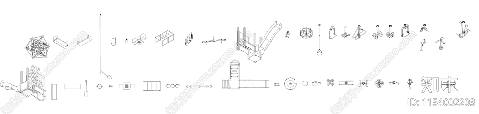 2024最新城市户外设备cad施工图下载【ID:1154002203】