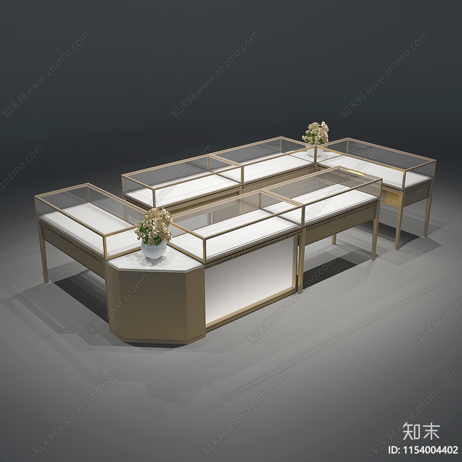 珠宝展柜节点施工图下载【ID:1154004402】