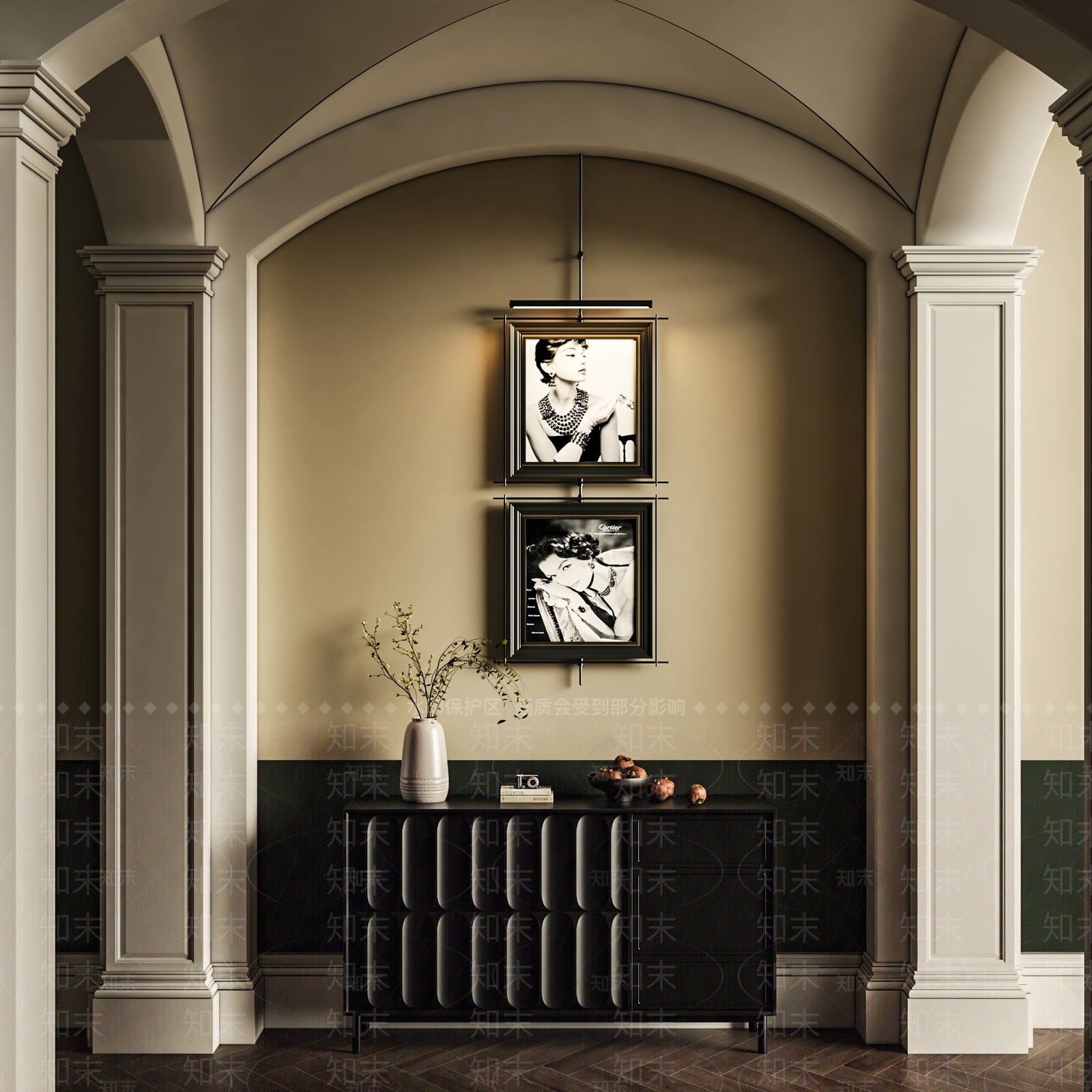 美式人物装饰画SU模型下载【ID:1154009726】