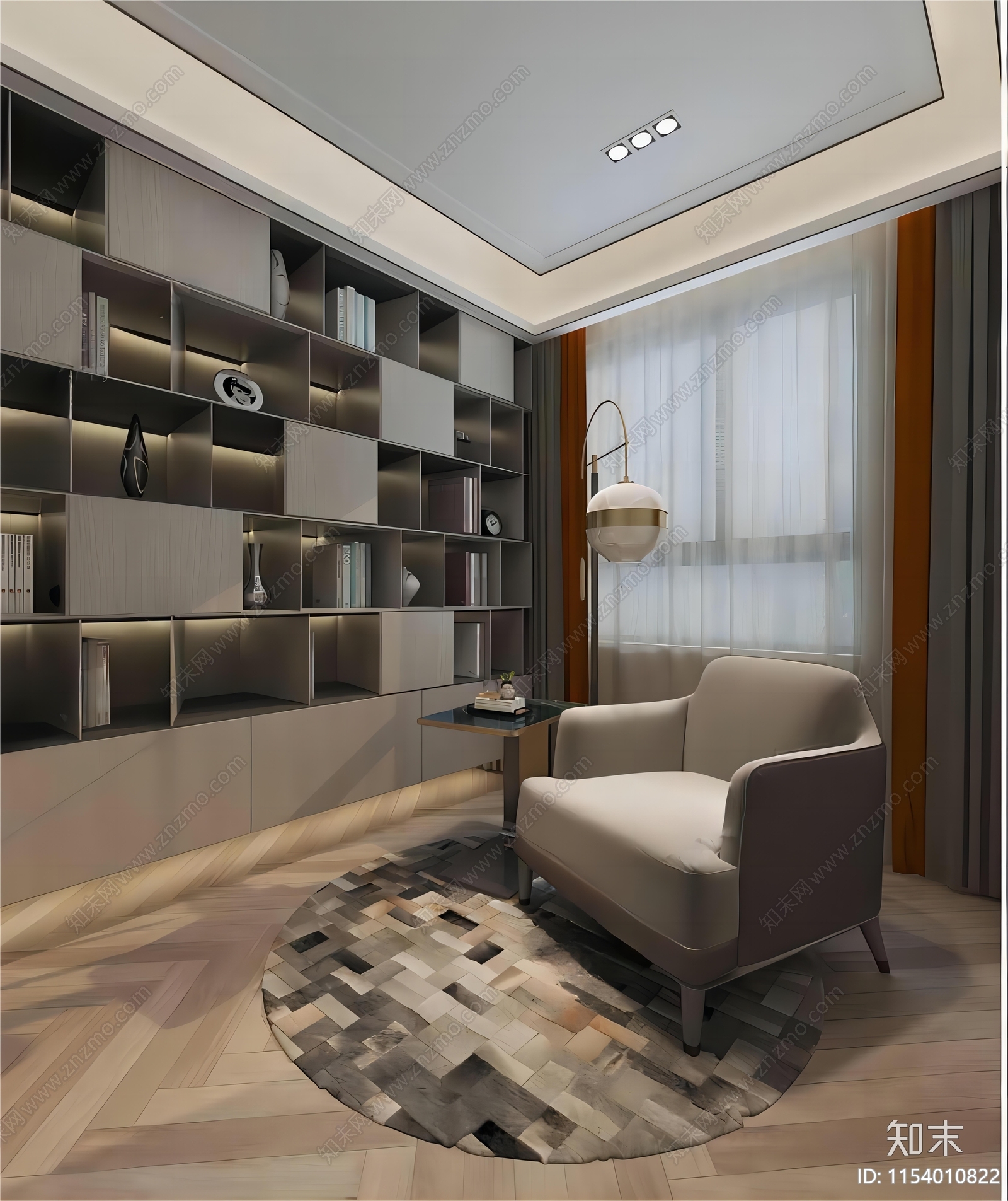 南郡香山府平层室内cad施工图下载【ID:1154010822】