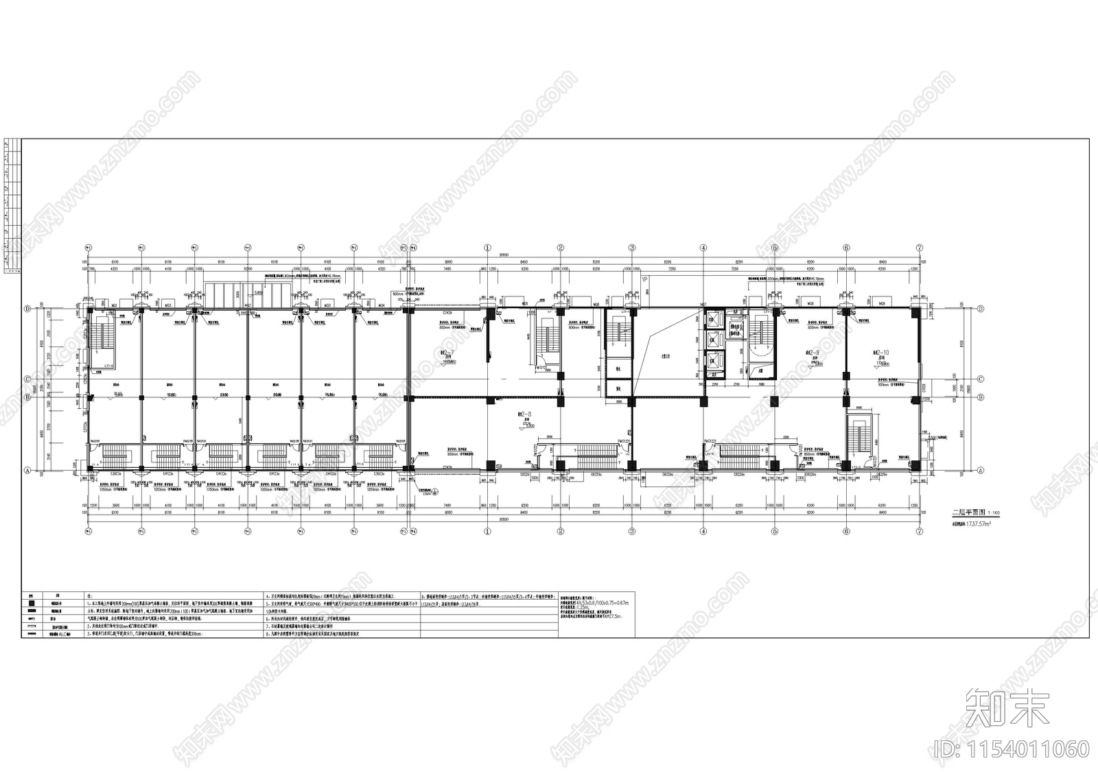 23层新古典办公楼建筑cad施工图下载【ID:1154011060】