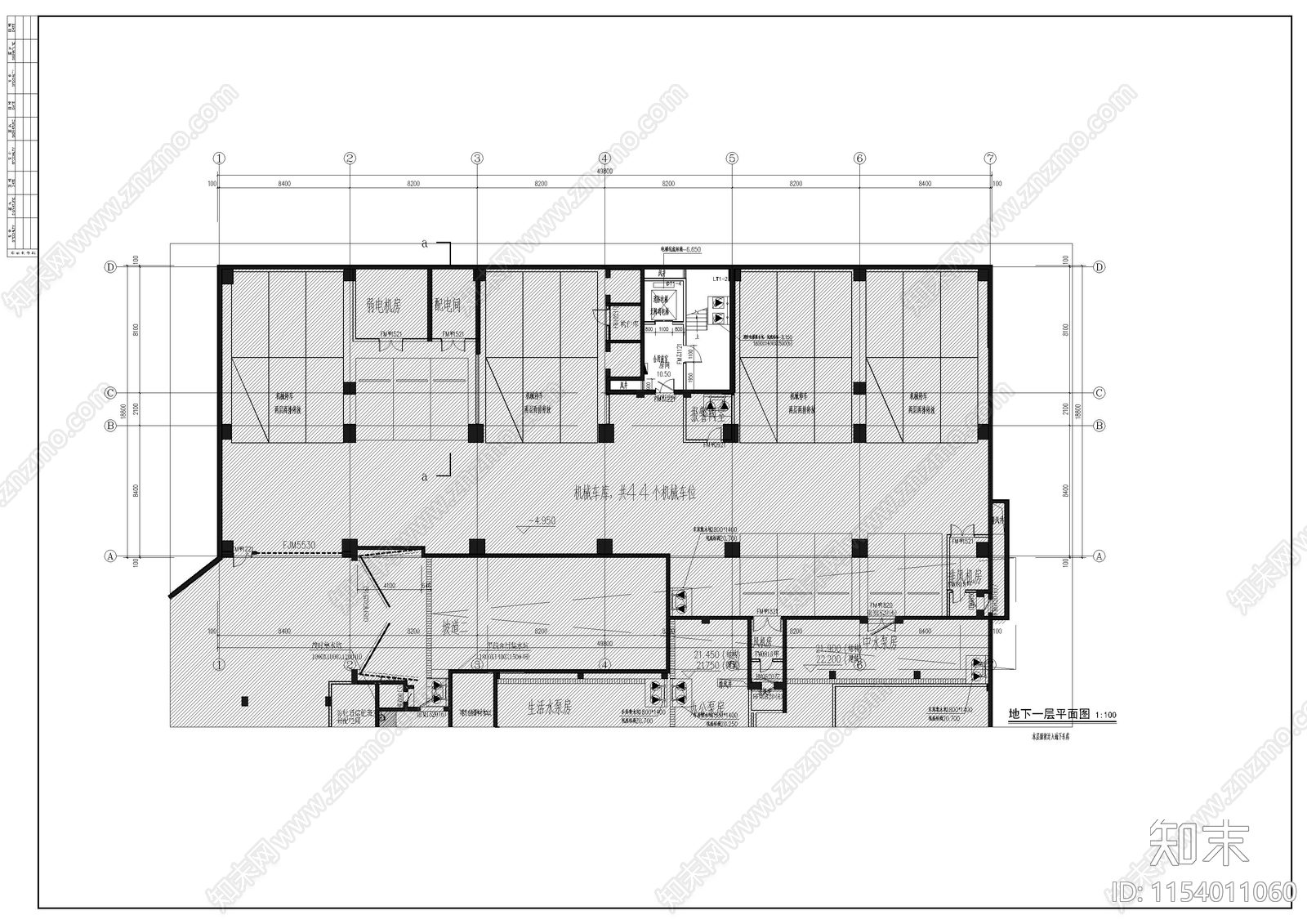 23层新古典办公楼建筑cad施工图下载【ID:1154011060】