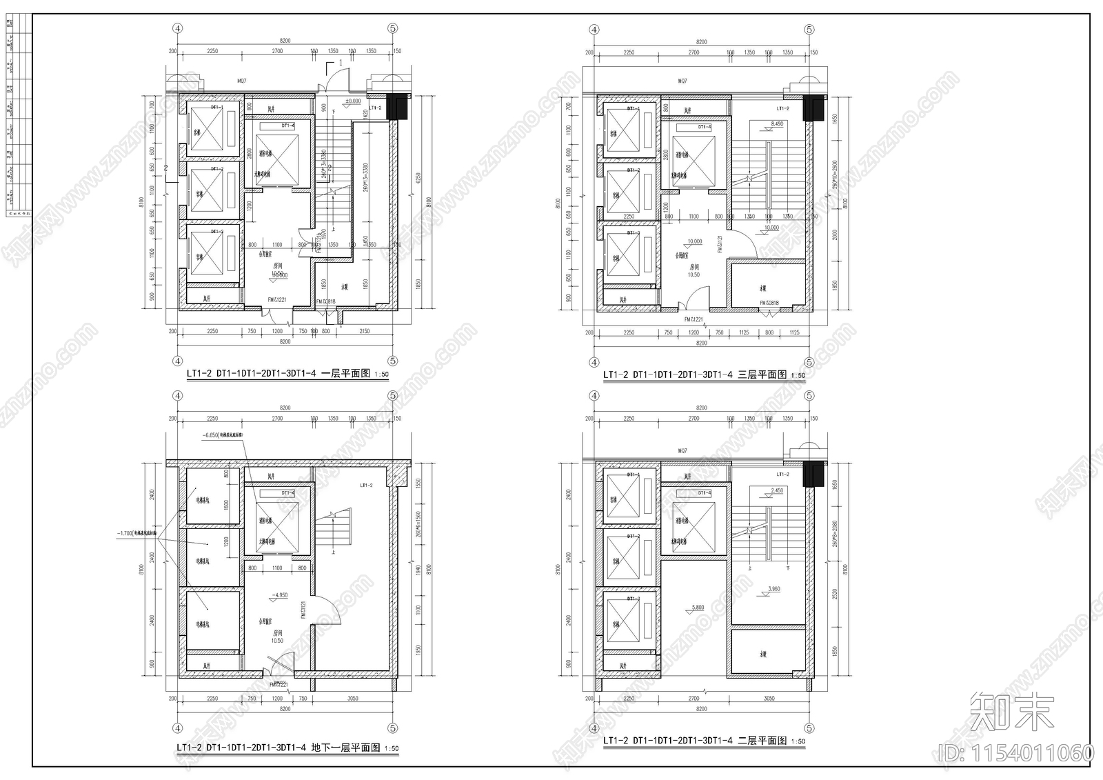 23层新古典办公楼建筑cad施工图下载【ID:1154011060】