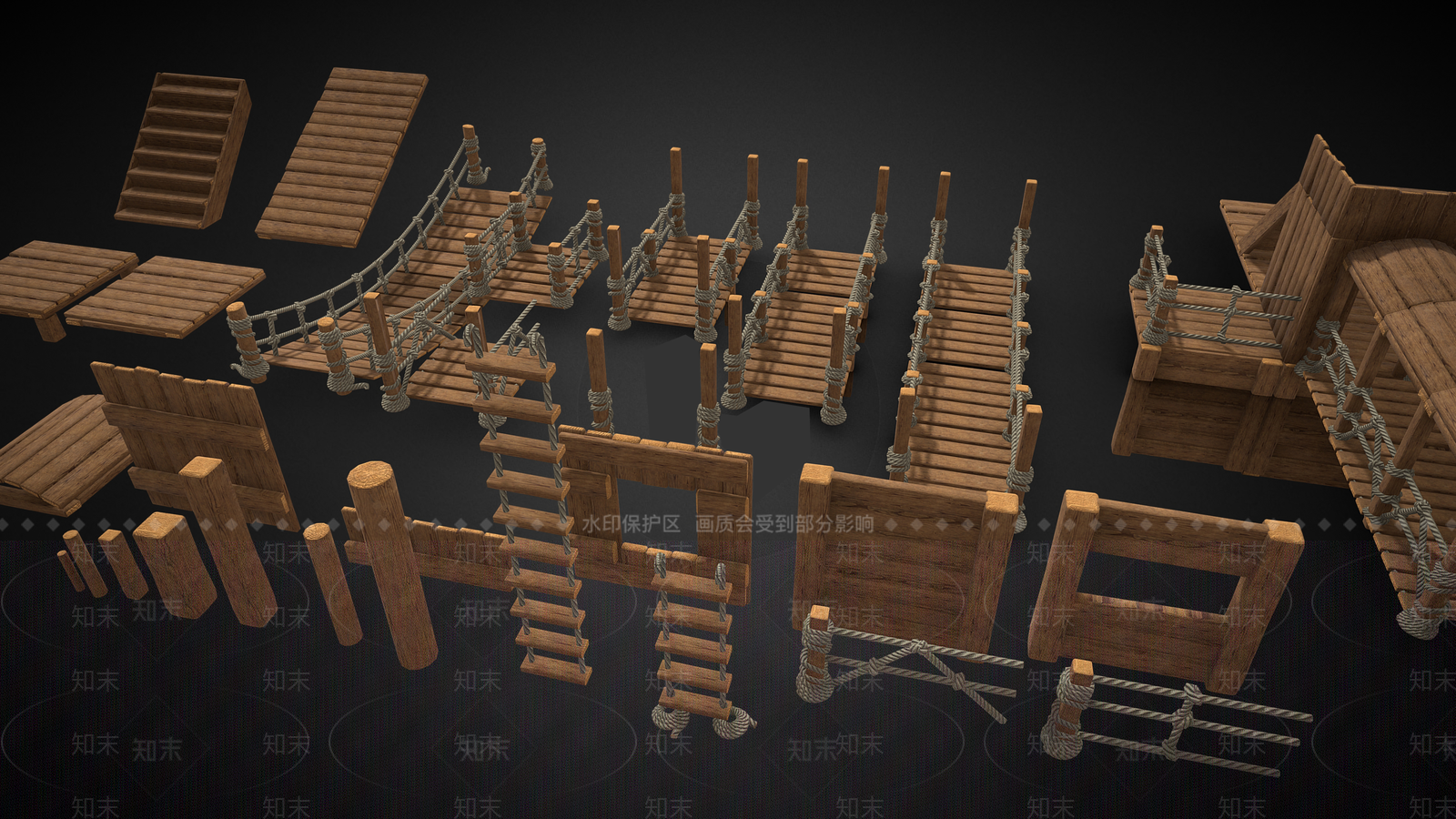 现代桥3D模型下载【ID:1154011385】