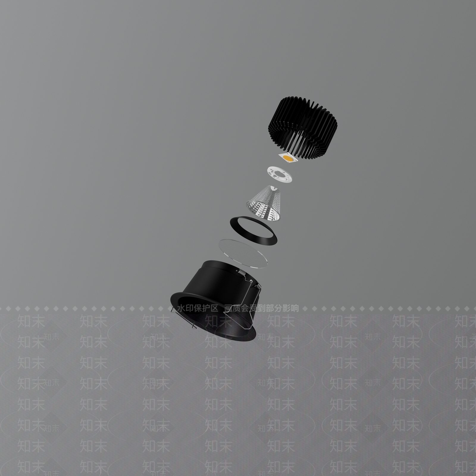现代射灯3D模型下载【ID:1154158073】