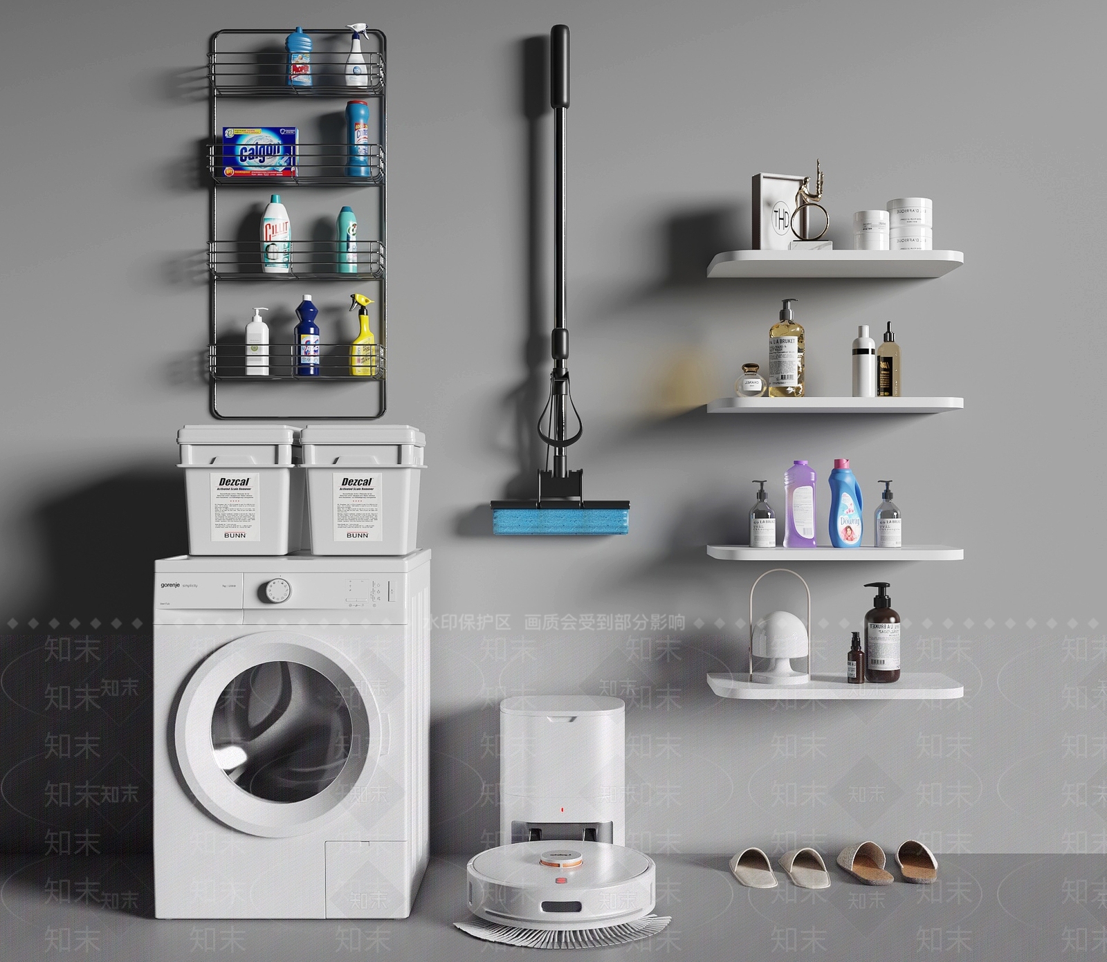 洗浴用品3D模型下载【ID:1154016301】